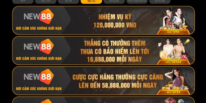 Khuyến Mãi Casino Cực Khủng Cho Anh Em Tại NEW88 4 khuyến mãi casino sảnh Baccarat tại New88